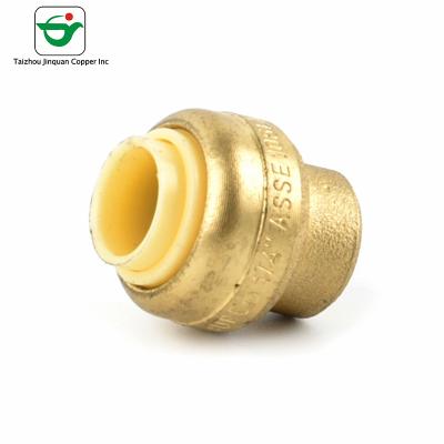 NSF61 1/2 Copper Push Fit Fittings Yellow End Caps