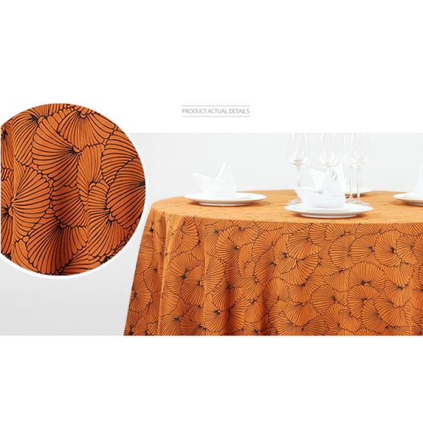 Jacquard Banquet Linens Hotel Restaurant Round Tablecloth