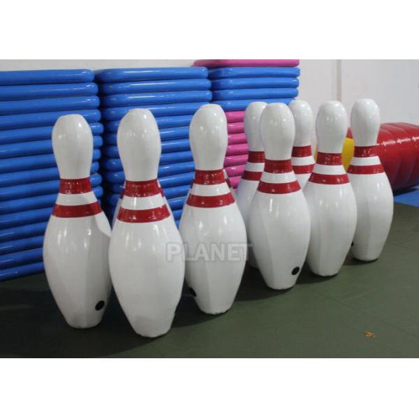 2.5m Tall White Blow Up Bowling Ball / Inflatable Human Bowling Set