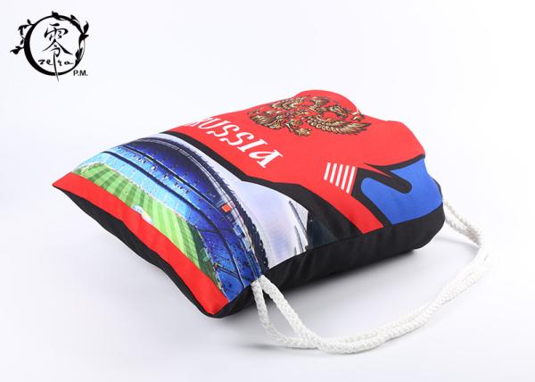 Russia Rucksack  Printed Drawstring Backpack Bag Shoulder Gym  With Logo