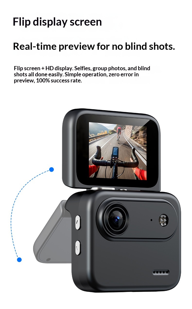 Cross-Border Best-Selling Y360 4K Outdoor Sports Camera Mini Thumb 128G 2.0-inch Screen 140 Wide Angle Handheld Vlog Video