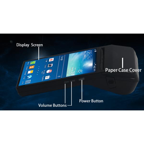 RAM 1 GB Dispositivo POS portátil com tela IPS HP de 7 polegadas e impressora térmica