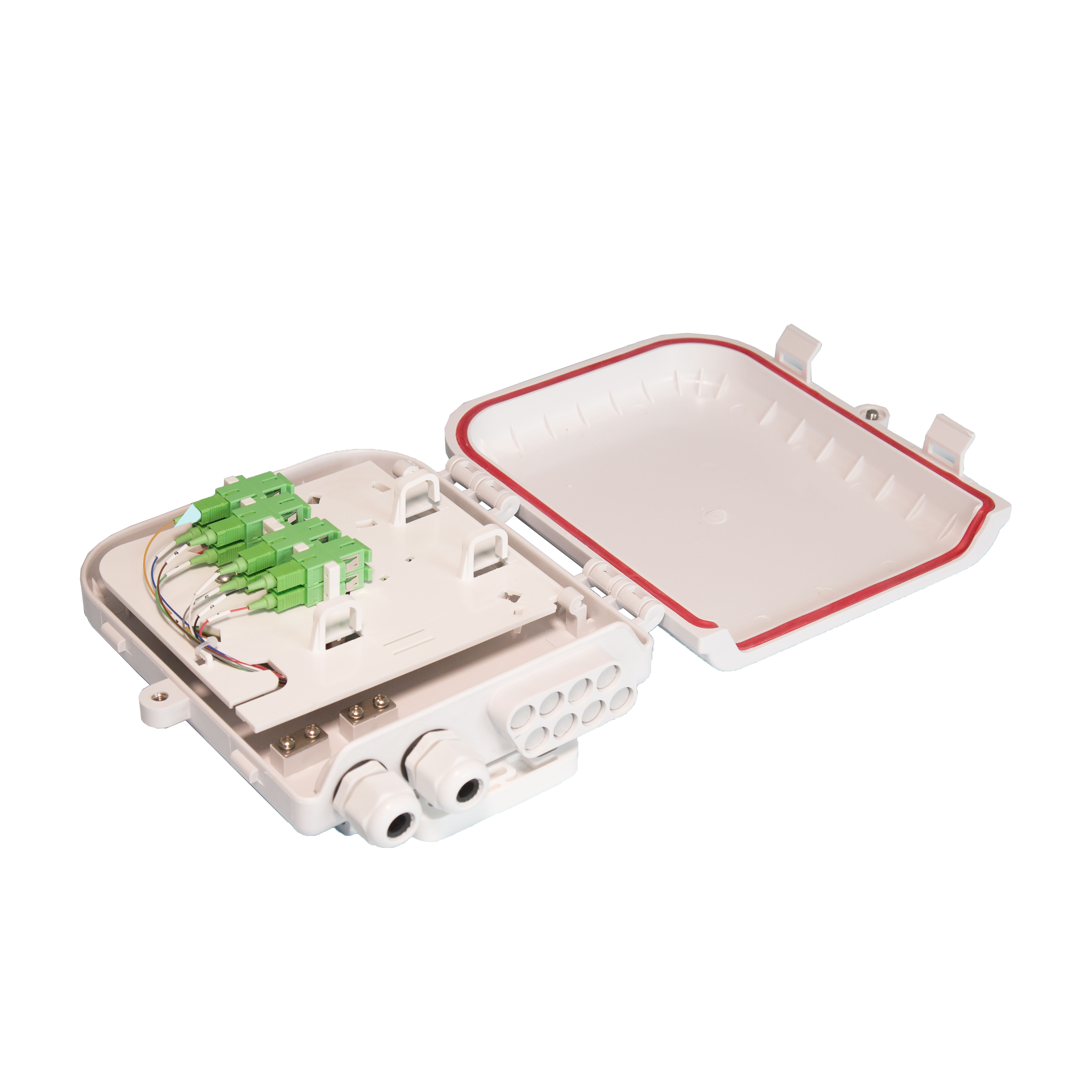 Outdoor Pole Holding FTTH IP66 Fiber Access Terminal Box