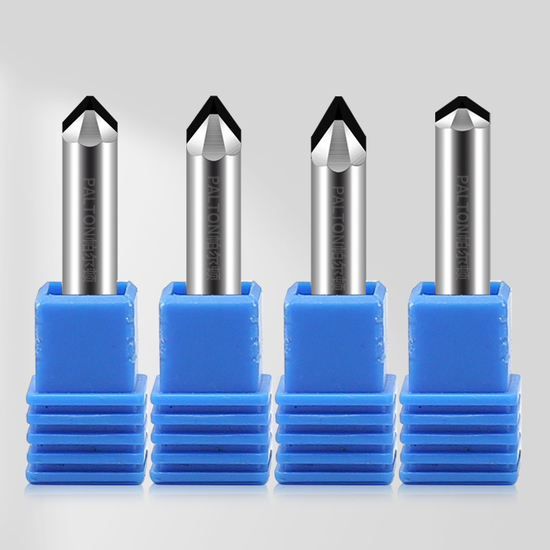 Palton 6 Edge Pcd Diamond Engraving Bits Engraver Cnc Carving Tools Stone Carbide Milling Cutter on Granite Marble Ceramic