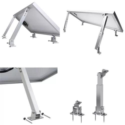 PV Solar Panel Mounting System for Tile Roof Adjustable Aluminum Wall Mounted Bracket