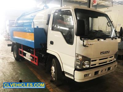 ISUZU 100P 98hp Vacuum Cleaner Truck 5000 Liters With High Pressure Jetting