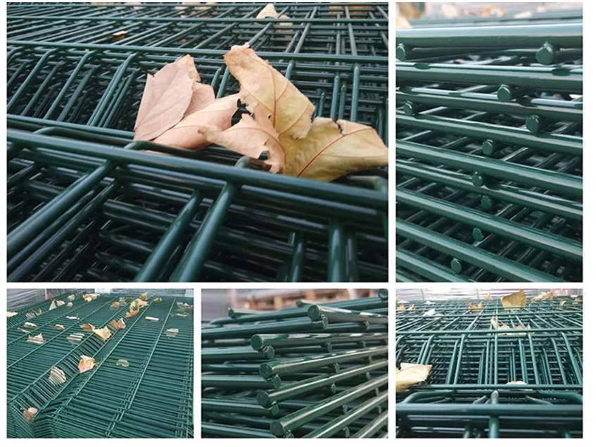 Architectural 3D Security Fence Low Profile Ribbed Mesh With Color Match Finish