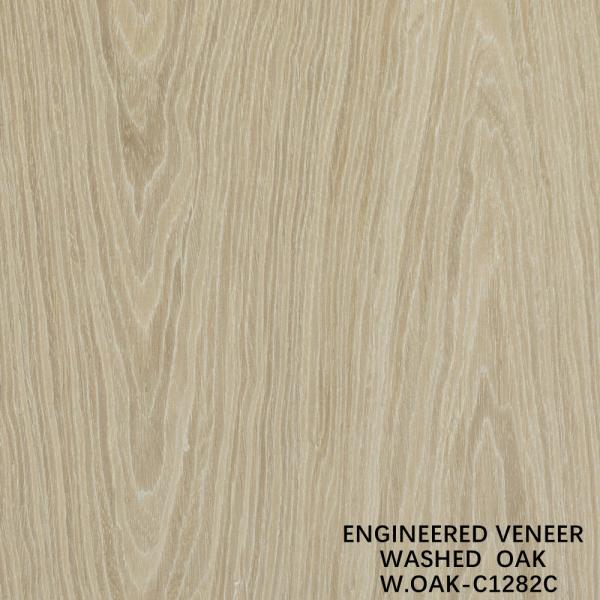 Engineered Wood Veneer Special Washed Oak Sheet Straight Grain 2500-3200mm Fleeced Back For Door Skin W.OAK-1282S / 1282C / 1327S