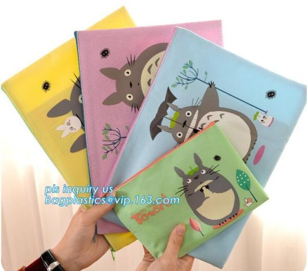 Boys girls solid color large capacity canvas pencil bag case, stationery pencil bag pen case school supplies pencilcase