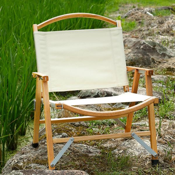 Oak Wood Fold Out Camping Chair 2.4kg 600D Oxford Fabric
