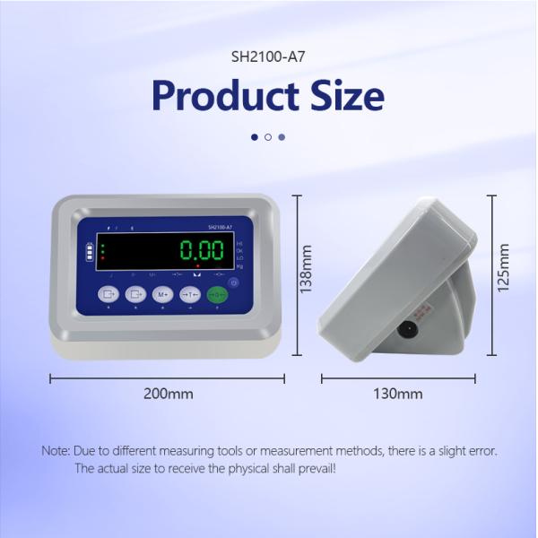 130mm*138mm*200mm SOHE A7 Meter Weighing Indicator for Accurate Weight Measurement