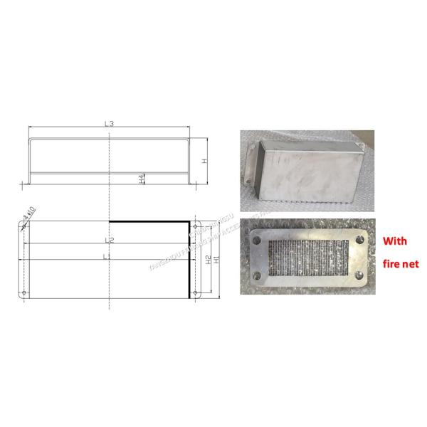 Боковая крышка для воздушной трубы и крышка для воздушного отверстия No533HFB-200A Материал: нержавеющая сталь