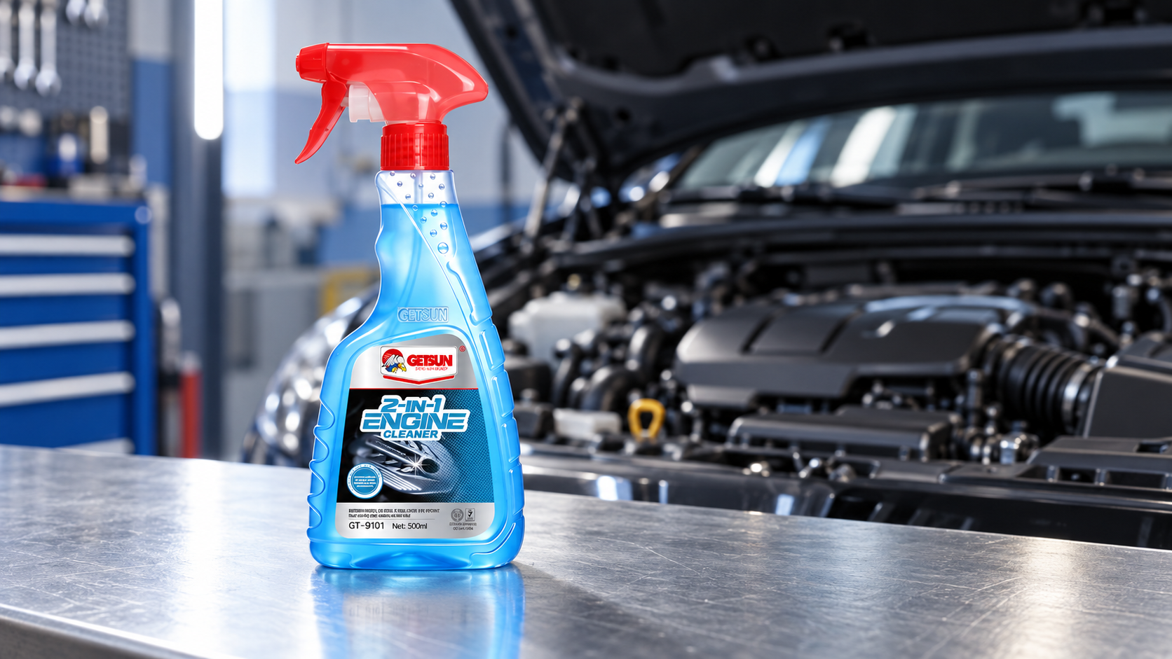 GETSUN GT-9101 500ml 2 in 1 Engine Cleaner Spray