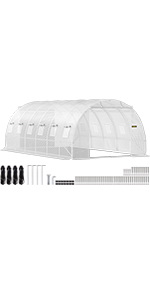 Heavy-Duty Poly Balcony Large Walk In Tunnel Plastic Greenhouse Tent For Winter Indoor Garden Winter PVC Mini