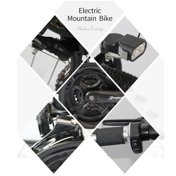 LED Headlight 26 Inch Electric Mountain Bike Battery Assist KETELES Multipattern