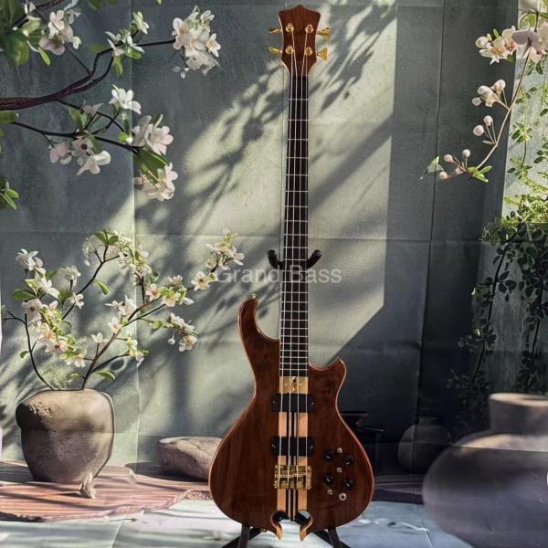 Custom Alembic Style Neck Through Body 4 Strings Electric Bass