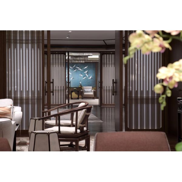 OEM/OD CUSTOM MODERN CHINESE LUXURY HOTEL FURNITURE SET | ROSEWOOD ARMCHAIR, MARBLE COFFEE TABLE & ROUND DINING SET FOR VIP LOUNGE & PRESIDENTIAL SUITE