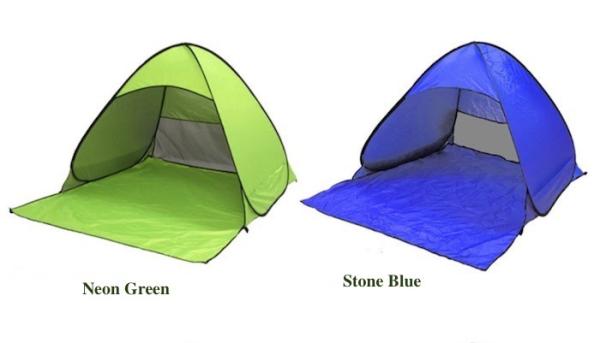 190T Festival Camping Tent Silver Coated Polyester Sunproof Pop Up Canopy 165X200X130cm