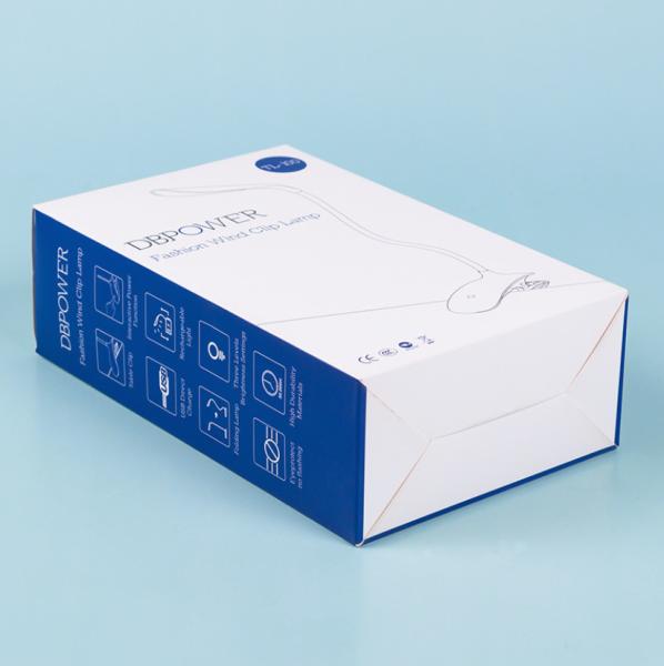 Lâmpada conduzida reciclável que empacota 350gsm Art Paper Box ISO9001