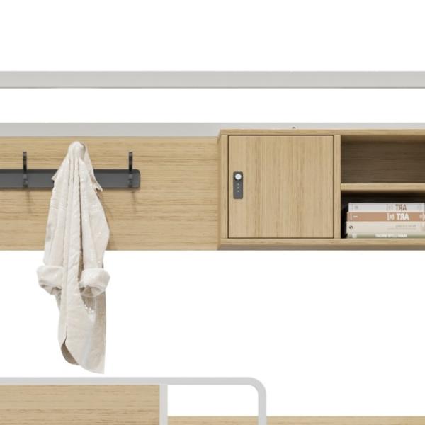 Dortoir d'étudiants à deux étages lit en fer