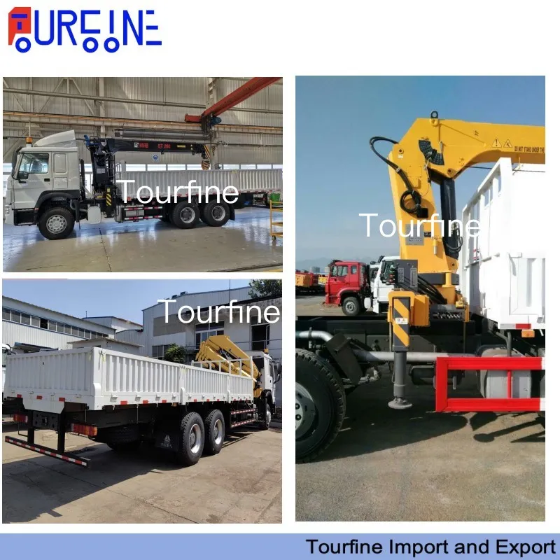 Knuckle Boom Beiben 6×4 Truck Mounted Crane with 10 Ton Hydraulic Lifting Capacity