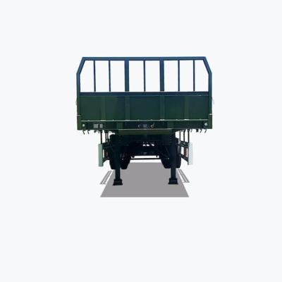                    3 Axles 40FT Versatile and Reliable Drop Side Rail Wall Flatbed Semi-Trailer with Fuwa Axle 13t and Air Bag Spring Suspension             