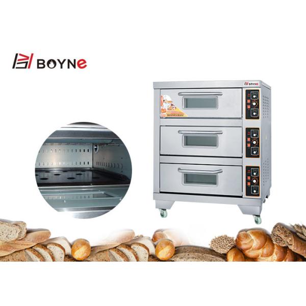 Электрическая коммерчески печь нержавеющей стали емкости палубы печи 3 палубы пекарни