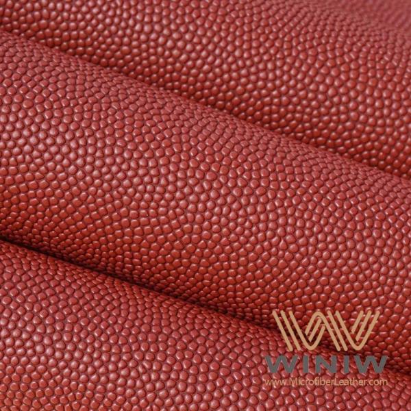 Basketball Artificial PU Material Anti Slip Faux Leather Patterned Fabric
