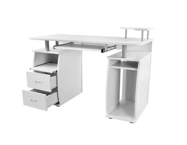 Antique Style Particle Board Computer Desk , MFC Coat Melamine Computer Table