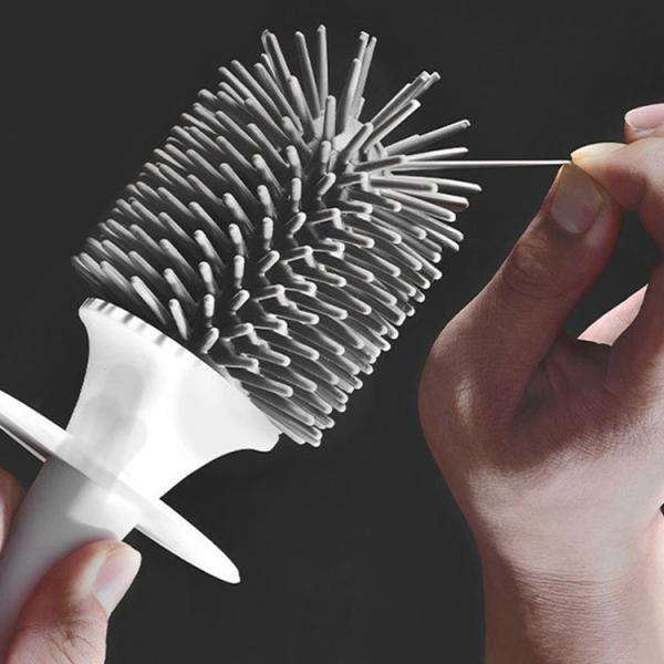 Handheld Silicone Toilet Brush And Holder Bathroom Accessories  Toilet Brush Holder