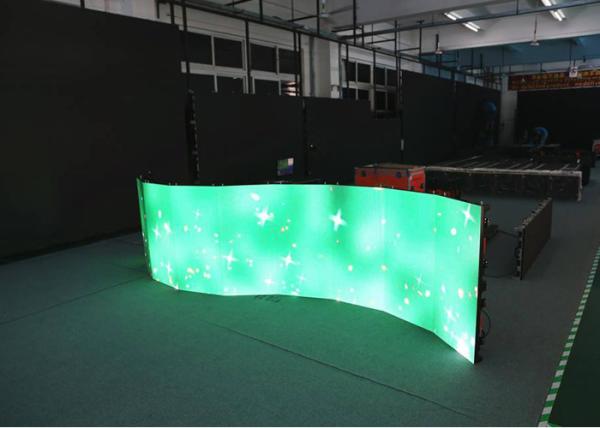 PH5.95 500mm x 500mm Curved LED Screens , IP65 curved led panels display