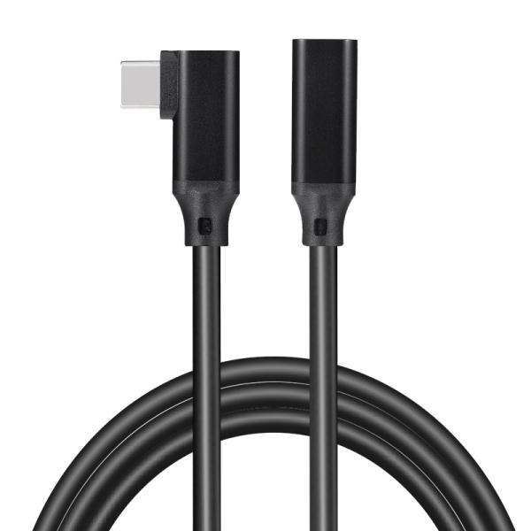 3.1 Nylon Braided USB Cable Type C Extension Male To Female Angle Plug