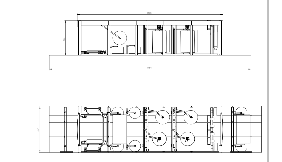 Flatbed Track Tunnel-Type Car Wash Machine 14 BRUSHES 25 METERS