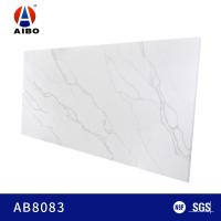Calacatta blanc machiné a machiné la certification de NSF de plan de travail de cuisine de quartz