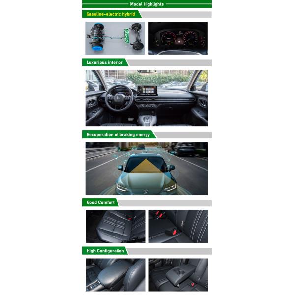 Energy vehicles 2024 2023 Honda ZR-V Gasoline Car SUV zr-v hr-v honda For Adult Maximum Power Ps 100-150Ps Rear Camera Camera