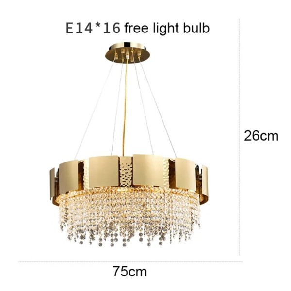 Postmodern Living Room Decoration Dining Lamps Luxury Crystal Chandelier (WH-CY-268)