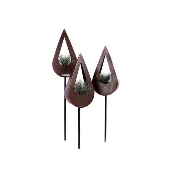 Современные плантаторы металла Кортен, плантатора ринва Кортен дизайн стального привлекательный