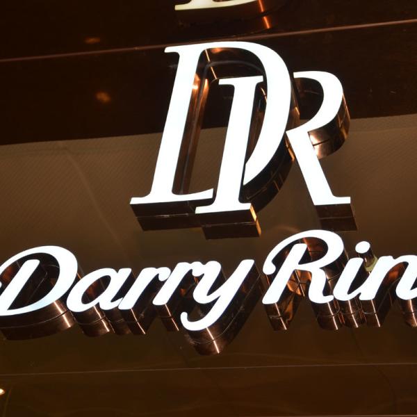 Customized  Outdoor Shop 3d Stainless Steel Led Backlit  Letters Signs