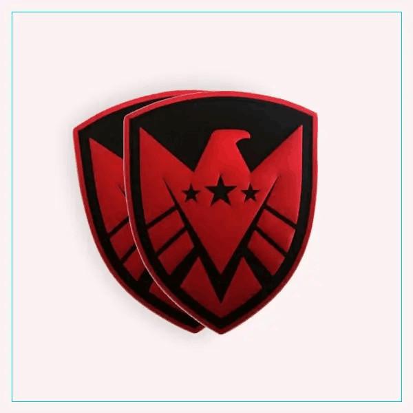 Marvel Avengers Shield Logo Military Tactical PVC Patch Clothing Accessory Velcro Backing