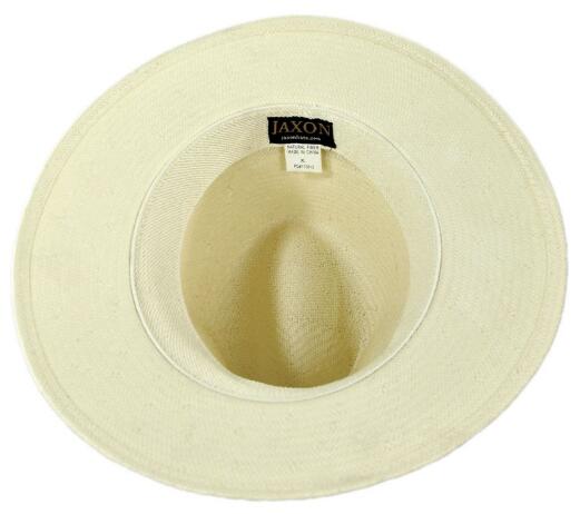Men's Pressing Structured Broad Brimmed Hat Western Gentlemen Straw Fedora With Ribbon
