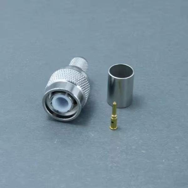 Plug Crimp Connector RF Coaxial TNC Male for RG6 Cable 1P(AE)*1
