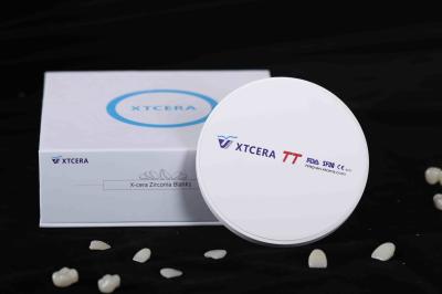 A zircônia dental do Translucency de 55% obstrui 1220HV Vickers Harderness