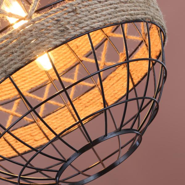 American Loft Rural  Rope Pendant Lamp Industrial Restaurant Bar Cafe Light Pendant Lamp(WH-VP-122)
