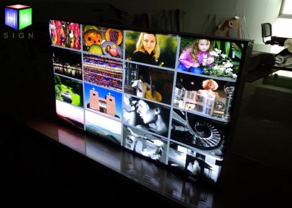 Movie Poster Fabric Slim Aluminum LED Light Box Display Board Low Power Consumption