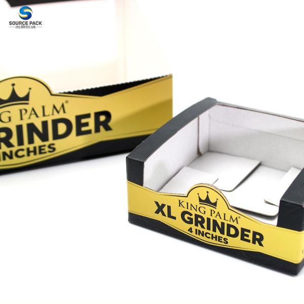 Настраиваемая трава травяная мельница упаковочная коробка дисплей 350-400г белый картон