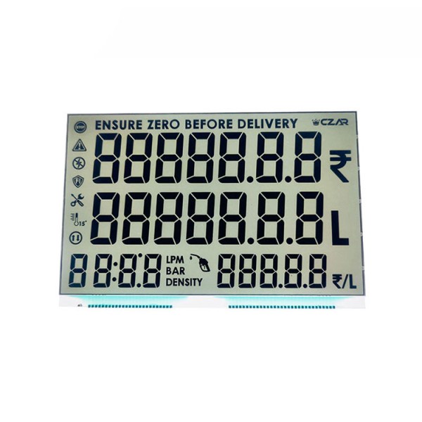 For Fuel Dispenser TN Positive Size 137.5x47mm Monochrome  Lcd Screen Display