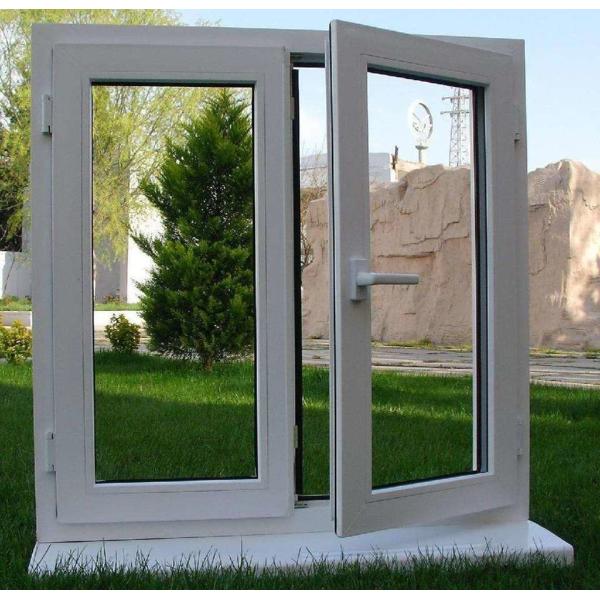 High Security Hurricane Impact Casement Windows 36x36 Inch PVC Swing Outside Opening Window Caribbean Approved