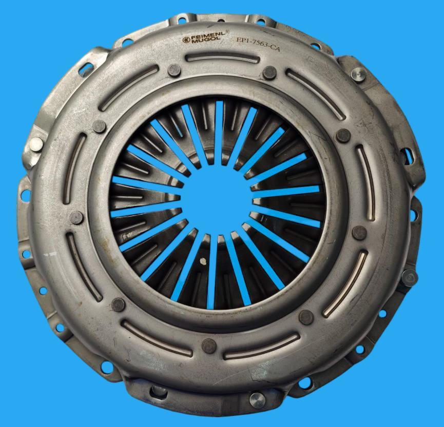 Heavy Duty EP1-7563-CA Clutch Pressure Plate for JMC Baodian Euro IV Pickup Trucks.