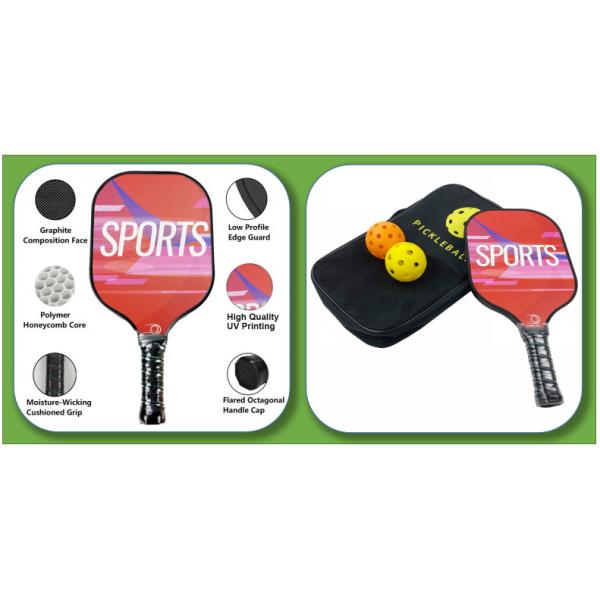 Shawview Full Carbon Pickl Ball Bag Pickleball Paddle With Pp Honeycomb Core