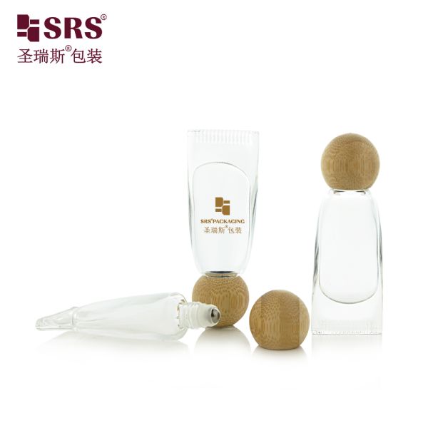 GB3 10ML Luxury Empty Tube Shape Thick Wall Glass Roll On Bottle For Essential Oil